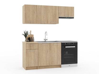 Virtuvės komplektas CORONA 180 virtuvės komplektas V-UA-CORONA_180-CREMONA/CREMONA, Spalva: Cremona ąžuolas