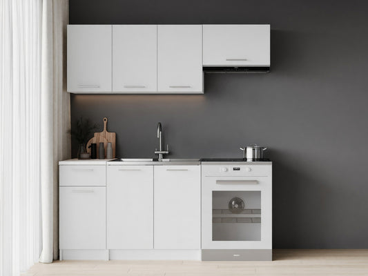 Virtuvės komplektas CORONA 180 virtuvės komplektas V-UA-CORONA_180-BIAŁY/BIAŁY, Spalva: Balta