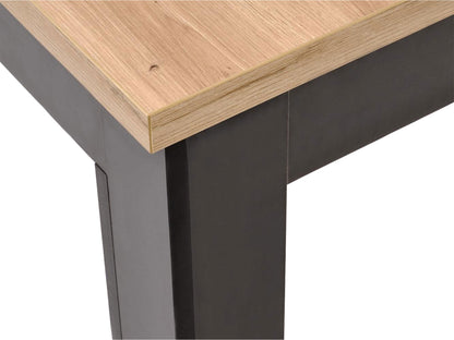 Stalas GIZMO extension stalas V-PL-GIZMO-ST-ARTISAN/CZARNY, Spalva: Artisan ąžuolas + Juoda