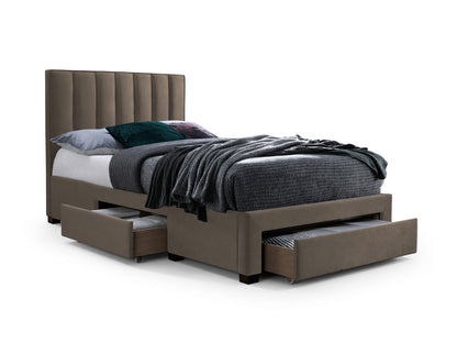 Lova GRACE, Spalva: Taupe, Miegamoji dalis: 120 x 200 cm