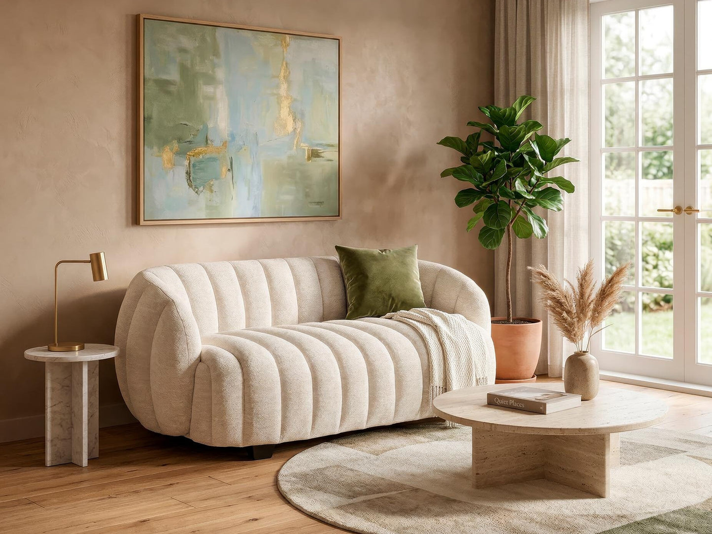 Sofa FRASER XL, leisure kėdė, kreminė V-CH-FRASER_XL-FOT-KREMOWY, Spalva: Raven 22