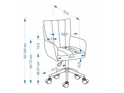 Biuro kėdė MISHEL swivel fotelis, smėlinė V-CH-MISHEL-FOT-BEŻOWY (Smėlinė)