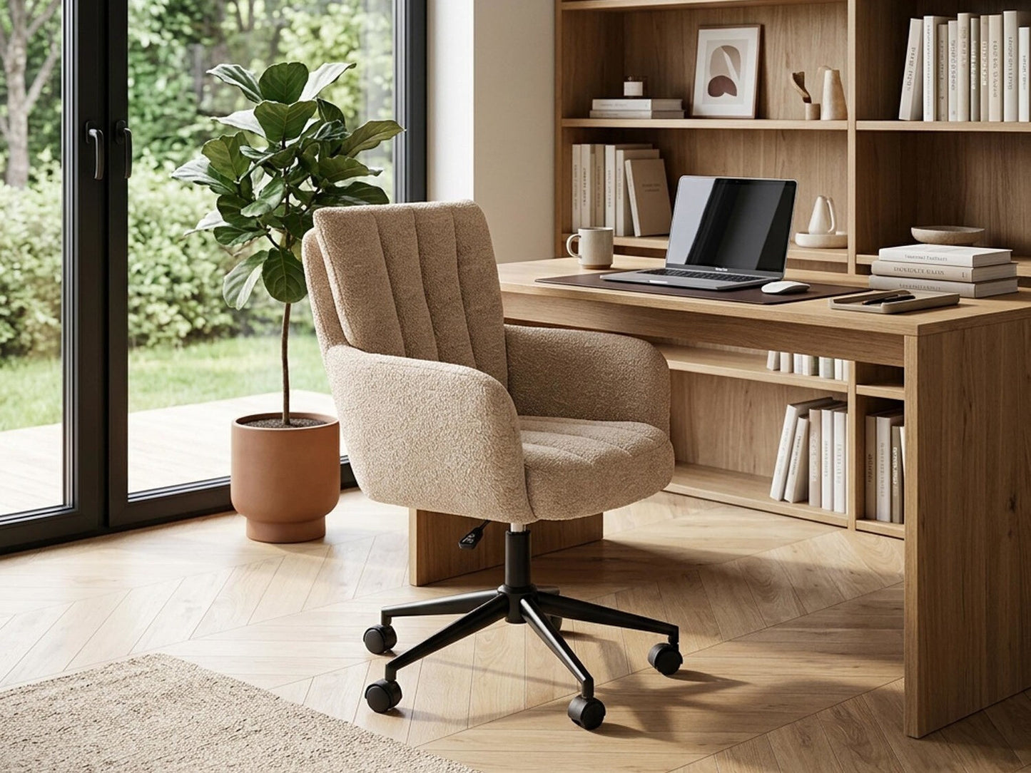 Biuro kėdė MISHEL swivel fotelis, smėlinė V-CH-MISHEL-FOT-BEŻOWY (Smėlinė)