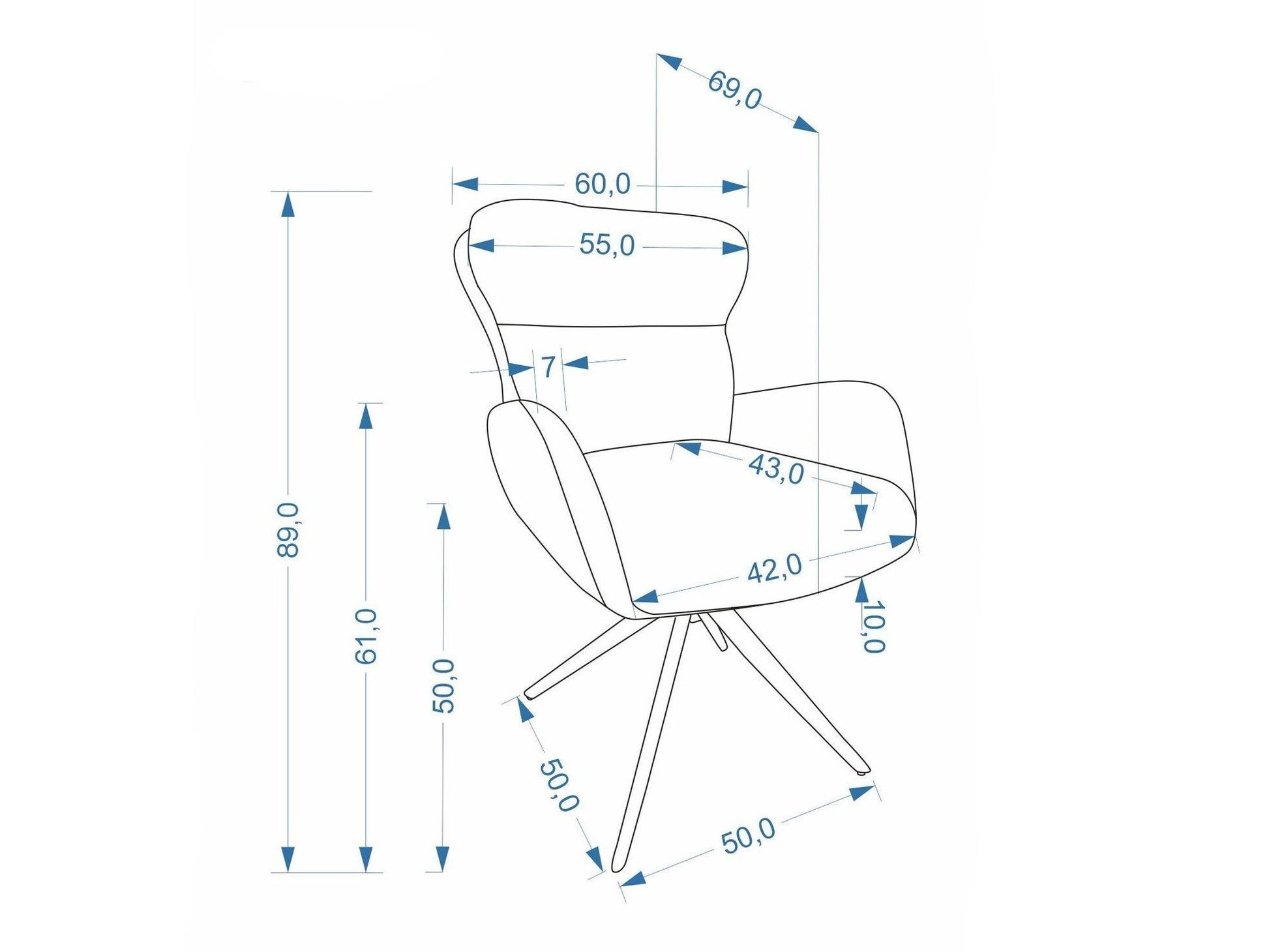 Kėdė K593 kėdė, šviesi smėlinė V-CH-K/593-KR-J.BEŻOWY (Tresor 27)