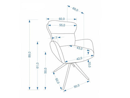 Kėdė K593 kėdė, šviesi smėlinė V-CH-K/593-KR-J.BEŻOWY (Tresor 27)
