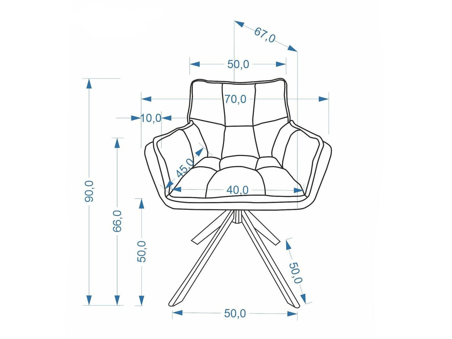 Kėdė K597 kėdė pilka V-CH-K/597-KR-POPIELATY (Cremona 96)