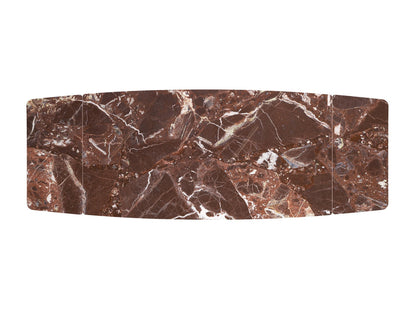 Stalas MARVIN extension stalas, top - maroon marmuras, kojos - juoda V-CH-MARVIN-ST-BORDOWY
