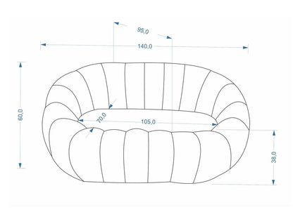 Sofa GASPAR XL leisure kėdė, kreminė V-CH-GASPAR_XL-FOT-KREMOWY