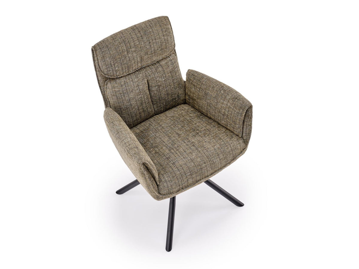 Kėdė K596 CS kėdė V-CH-K/596-KR-OLIWKOWY, Spalva: Baltimore 13 + Juoda