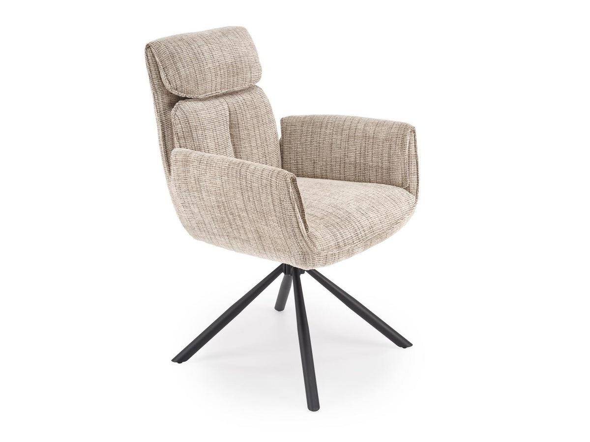 Kėdė K596 CS kėdė V-CH-K/596-KR-BEŻOWY, Spalva: Baltimore 05 + Juoda