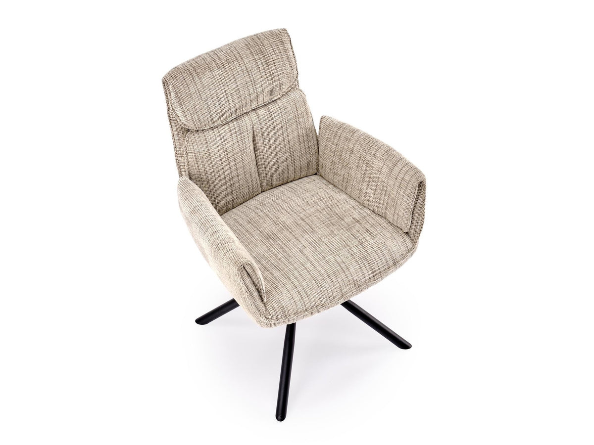 Kėdė K596 CS kėdė V-CH-K/596-KR-BEŻOWY, Spalva: Baltimore 05 + Juoda