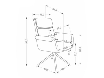 Kėdė K596 CS kėdė V-CH-K/596-KR-BEŻOWY, Spalva: Baltimore 05 + Juoda