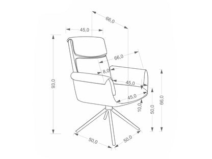 Kėdė K596 CS kėdė V-CH-K/596-KR-OLIWKOWY, Spalva: Baltimore 13 + Juoda