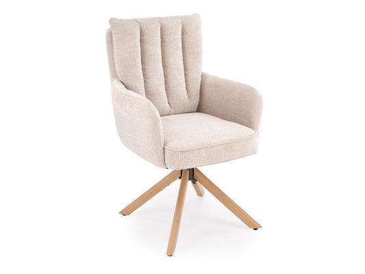 Kėdė K594 kėdė, smėlinė / natural ąžuolas V-CH-K/594-KR-J.BEŻOWY/D.NATURALNY
