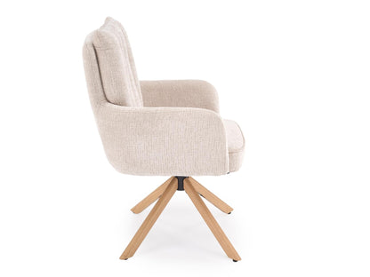 Kėdė K594 kėdė, smėlinė / natural ąžuolas V-CH-K/594-KR-J.BEŻOWY/D.NATURALNY