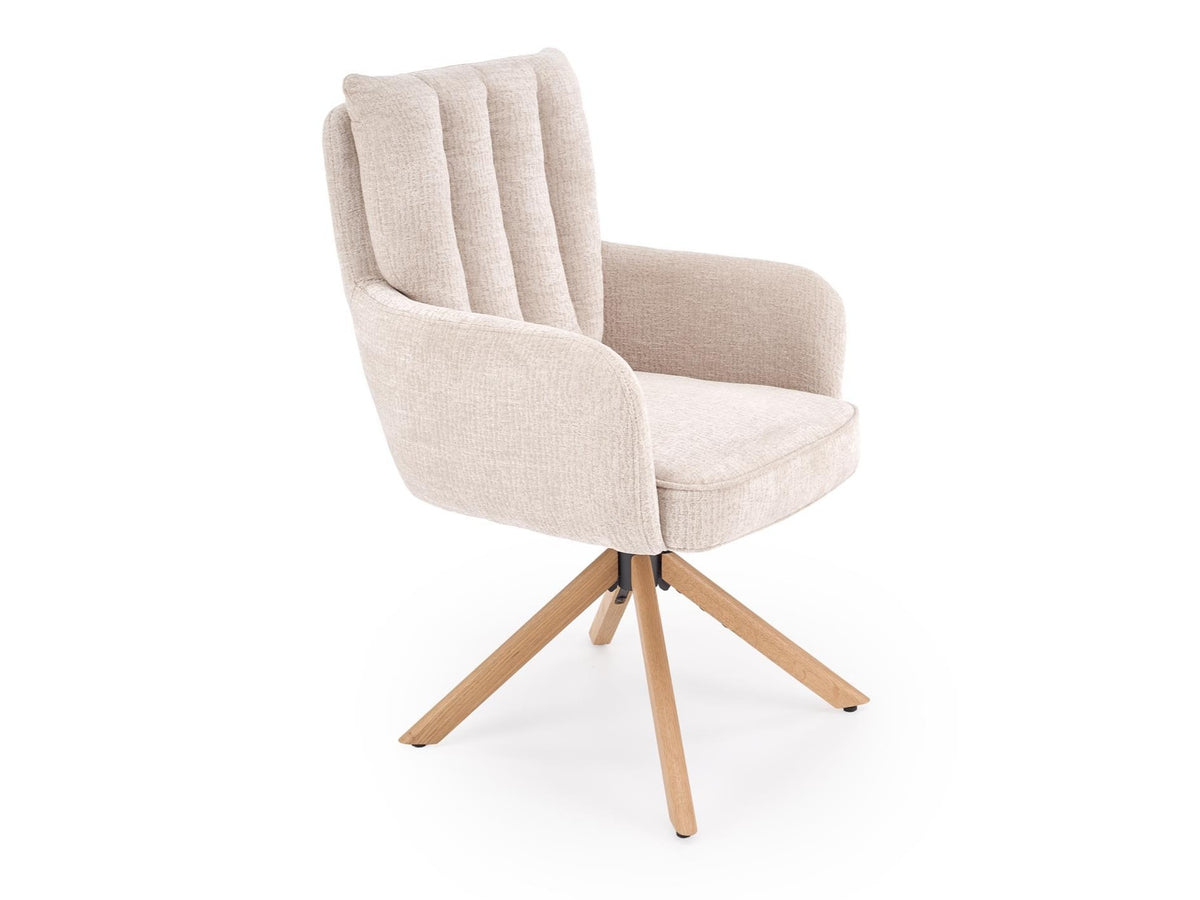 Kėdė K594 kėdė, smėlinė / natural ąžuolas V-CH-K/594-KR-J.BEŻOWY/D.NATURALNY