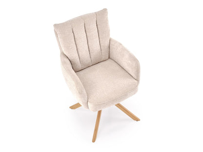 Kėdė K594 kėdė, smėlinė / natural ąžuolas V-CH-K/594-KR-J.BEŻOWY/D.NATURALNY