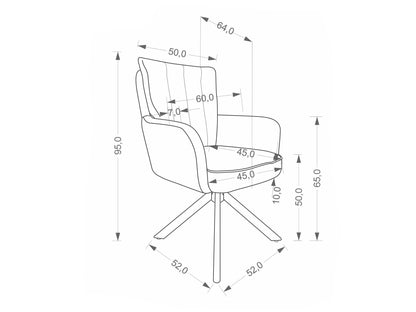 Kėdė K594 kėdė, smėlinė / natural ąžuolas V-CH-K/594-KR-J.BEŻOWY/D.NATURALNY