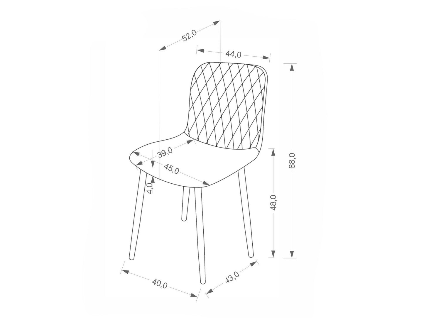 Kėdė K608 kėdė V-CH-K/608-KR-BEŻOWY, Spalva: Smėlinė