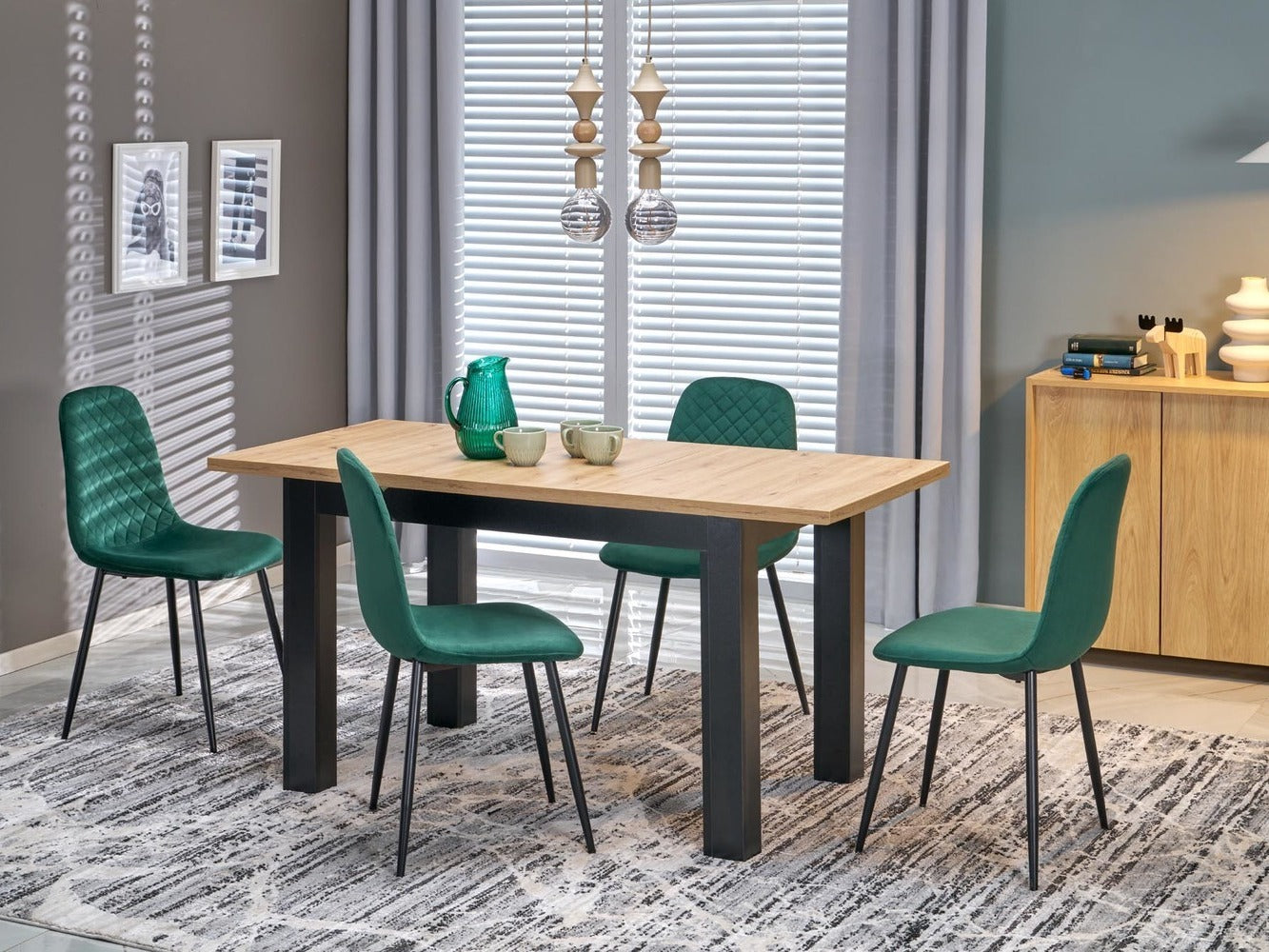 Kėdė K608 kėdė V-CH-K/608-KR-C.ZIELONY, Spalva: Žalia
