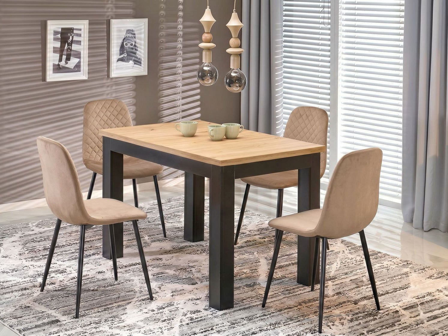 Kėdė K608 kėdė V-CH-K/608-KR-BEŻOWY, Spalva: Smėlinė