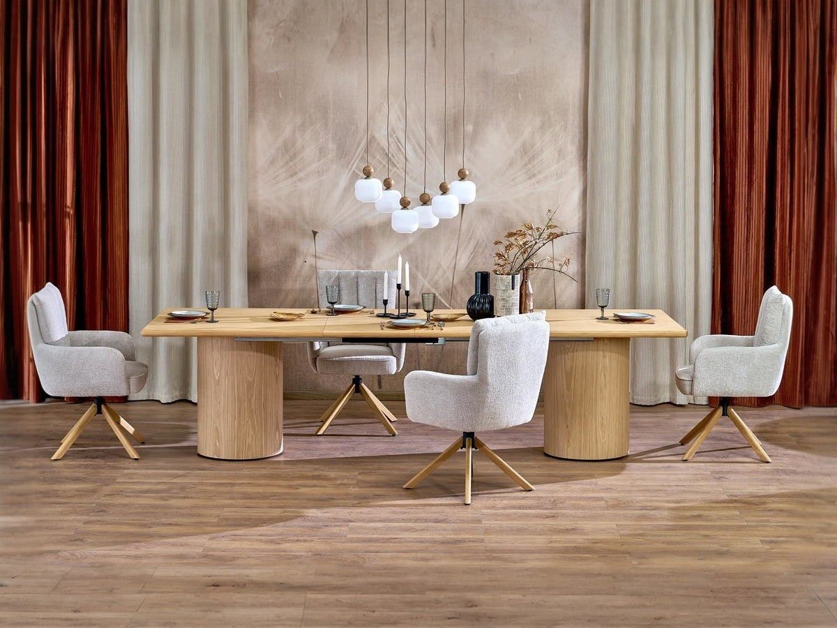 Kėdė K594 kėdė, smėlinė / natural ąžuolas V-CH-K/594-KR-J.BEŻOWY/D.NATURALNY