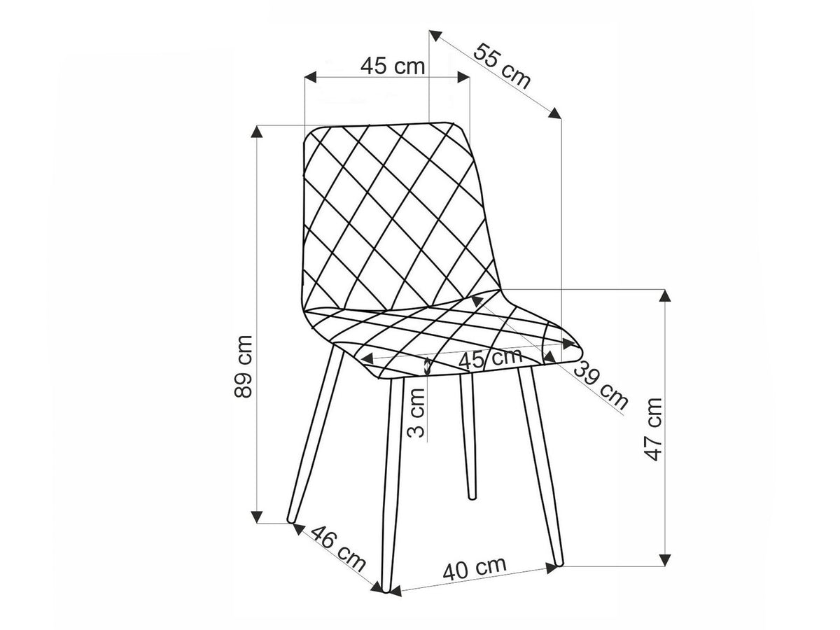 Kėdė K525 kėdė V-CH-K/525-KR-CZARNY, Spalva: Juoda