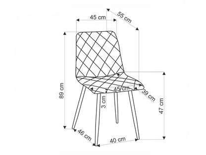 Kėdė K525 kėdė V-CH-K/525-KR-MOKKA, Spalva: Ruda + Juoda