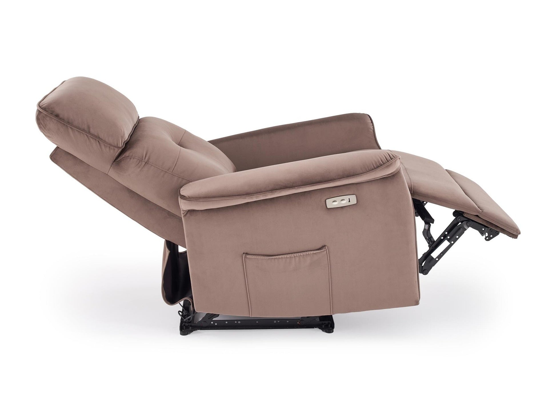 Fotelis reglaineris SEMIR V-CH-SEMIR-FOT-MOKKA, Spalva: Bluvel 38