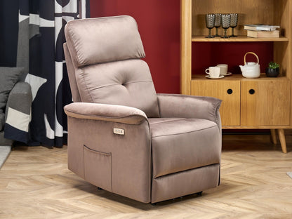 Fotelis reglaineris SEMIR V-CH-SEMIR-FOT-MOKKA, Spalva: Bluvel 38
