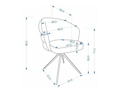 Kėdė K604 kėdė, smėlinė V-CH-K/604-KR-BEŻOWY (Amicasa 02)
