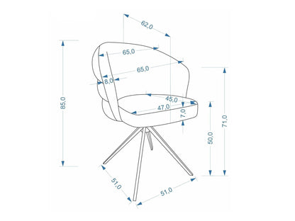 Kėdė K604 kėdė, pilka V-CH-K/604-KR-POPIELATY (Amicasa 09)