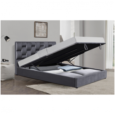 ANNABEL 160 bed with the function of a container gray 2