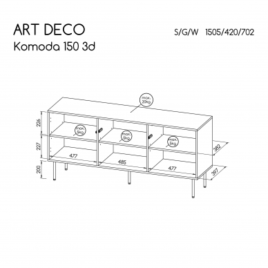 ART DECO 3D komoda 4