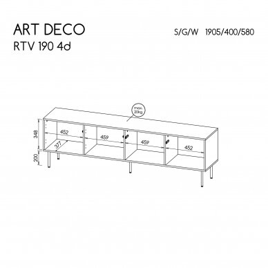 ART DECO RTV 4D тв тумба  4