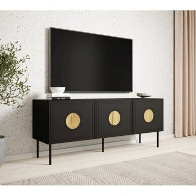 PALAZZO RTV 150 3D black TV stand