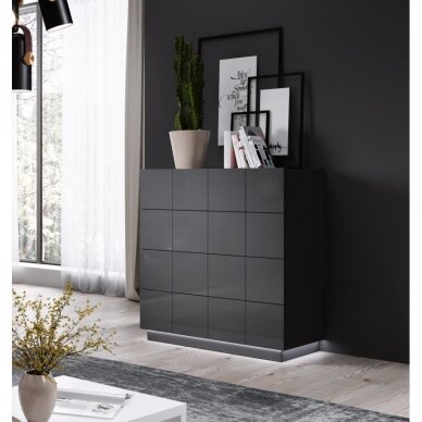 REJA KOM4S grey chest of drawers