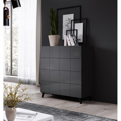 REJA KOM4S grey chest of drawers 2