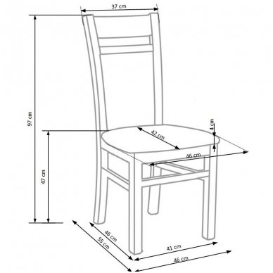 GERARD 2 white wooden chair 2