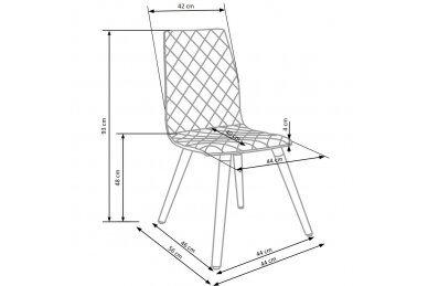 K282 chair, color: beige 6