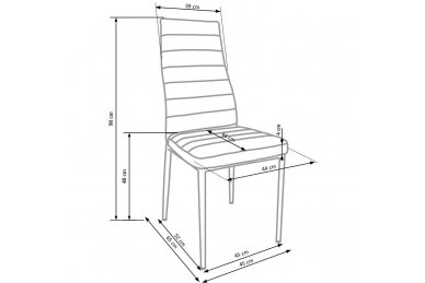 K292 chair, color: grey 6