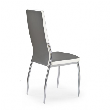 K210 grey / white colored metal chair 2