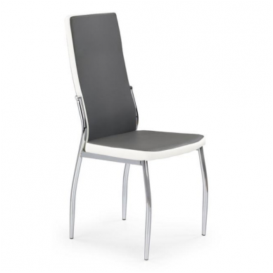 K210 grey / white colored metal chair