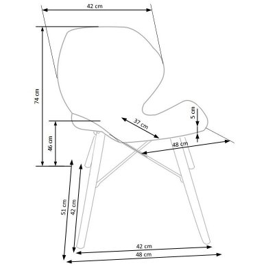 K281 metalinė kėdė 2