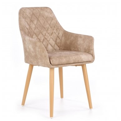 K287 beige metal chair