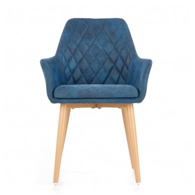 K287 navy blue metal chair 4