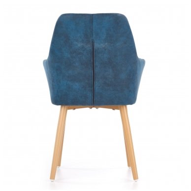 K287 navy blue metal chair 3