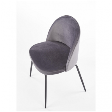 K314 dark grey metal chair 3