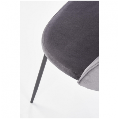 K314 dark grey metal chair 5