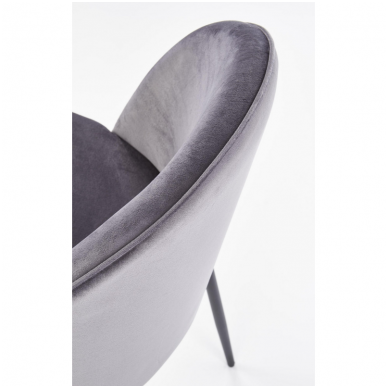 K314 dark grey metal chair 6